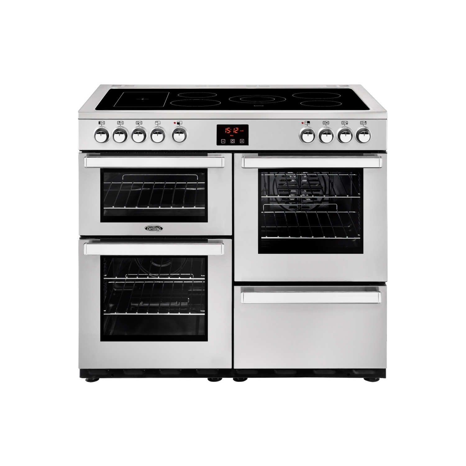 Belling 900mm cookcentre online deluxe induction range cooker